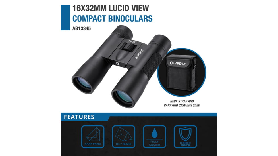 Barska Lucid View Compact 16x32mm Roof Prism Binoculars