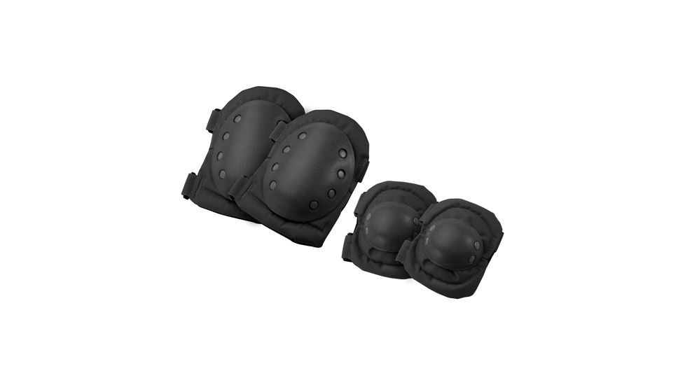 Loaded Gear CX-400 Elbow and Knee Pad Set, Elbow 5in. x 2in. x 6.5in., Knee 6.5in. x 2in. x 9 193855