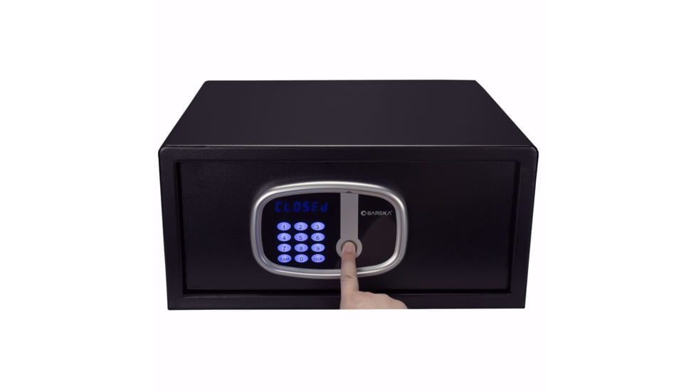 Barska Digital Keypad Biometric Safe, 0.85 Cu. Ft., Black, AX13632