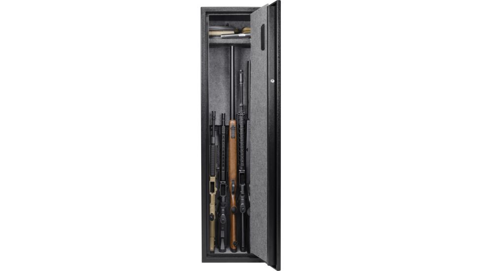 Barska Digital Keypad Rifle Safe, 4.33 Cubic Ft, 3 Solid Steel Deadbolts, Black, Large AX13100