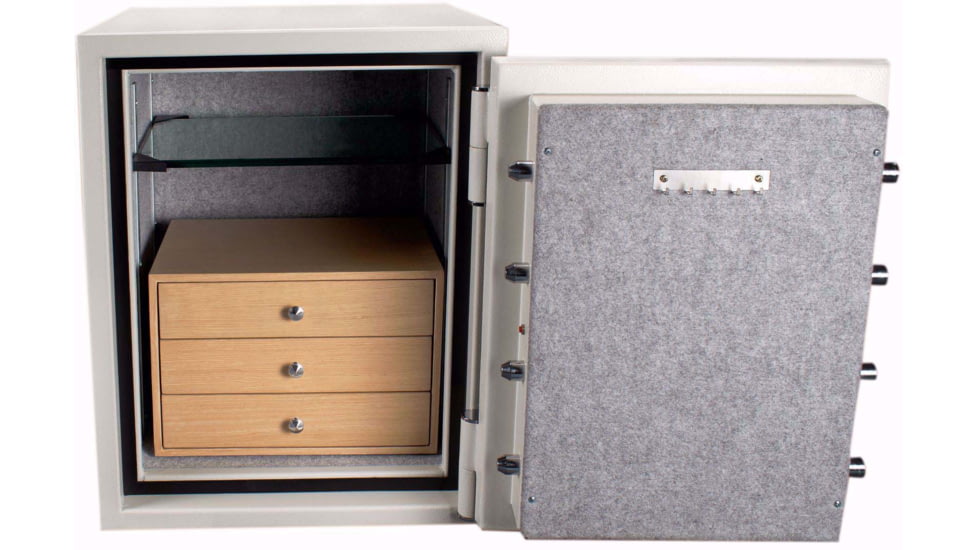 Barska Fireproof Jewelry Safe, Keypad, 2,75 Cu, White, Large, AX13614