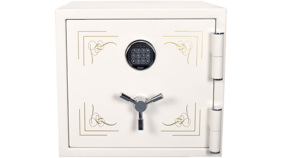 Barska Keypad Fireproof Jewelry Safe, 1.91 Cu. Ft., White, AX13616