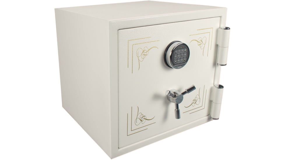 Barska Keypad Fireproof Jewelry Safe, 1.91 Cu. Ft., White, AX13616