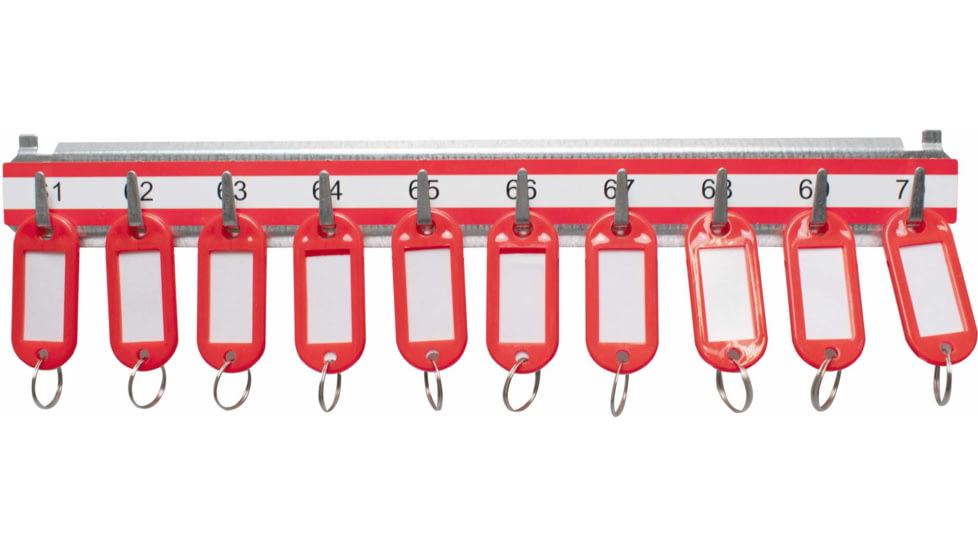 Barska Labeled Key Shelves w/ 1-100 Numbered Hooks for Key Cabinets, Multi, Medium, AF13682