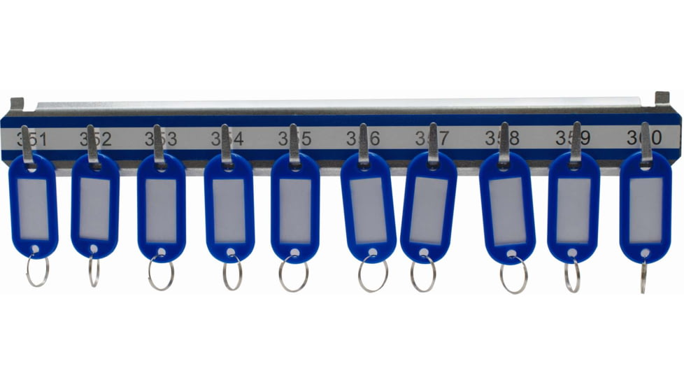 Barska Labeled Key Shelves w/ 301-400 Numbered Hooks for Key Cabinets, Multi, Medium, AF13688