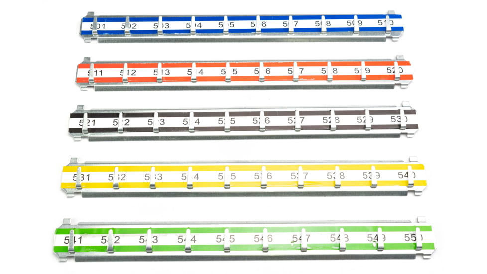 Barska Labeled Key Shelves w/ 501-600 Numbered Hooks for Key Cabinets, Multi, Medium, AF13692
