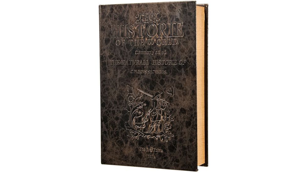Barska Large Antique Book Safe with Key Lock, Brown CB11992