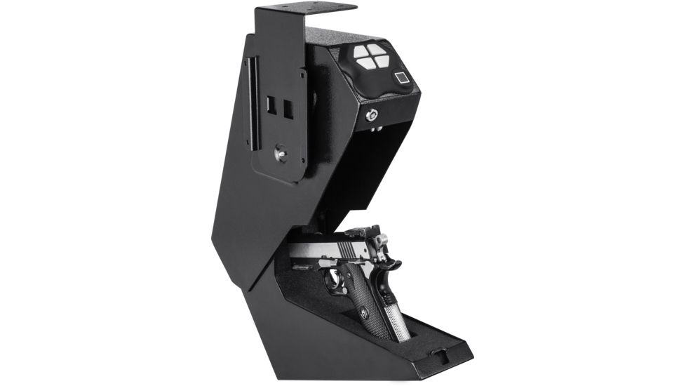 Barska Quick Access Biometric Handgun Desk Safe, Black, Medium AX13092