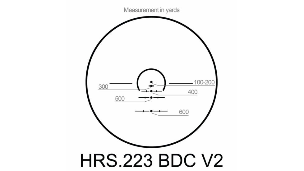 Barska SWAT 1-8x 24mm HRS .223 BDC Rifle Scope, Black, Small, AC13326