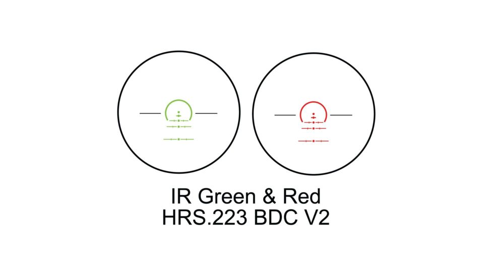 Barska SWAT 1-8x 24mm HRS .223 BDC Rifle Scope, Black, Small, AC13326