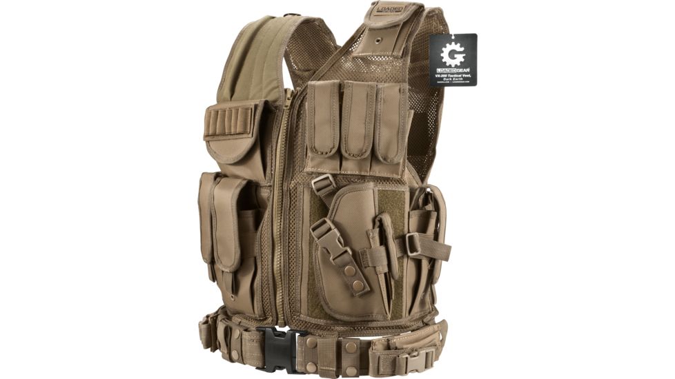 Loaded Gear VX-200 Loaded Gear Tactical Vest,Dark Earth BI12346