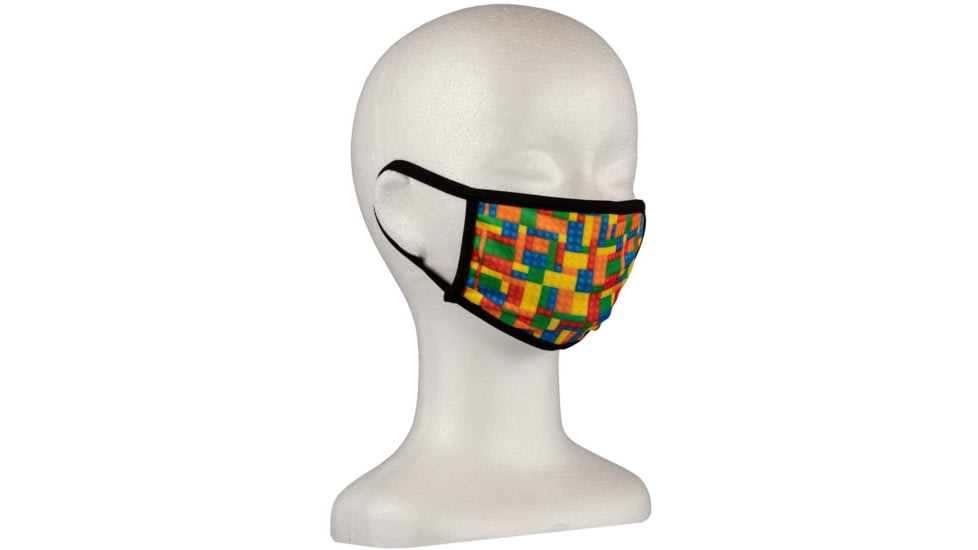 Bartact Kids Reversible 2 Ply Polyester Reusable Washable Face Mask Cover w/ Filter Slot, Small, Lego Mini Figure, FMLEGO