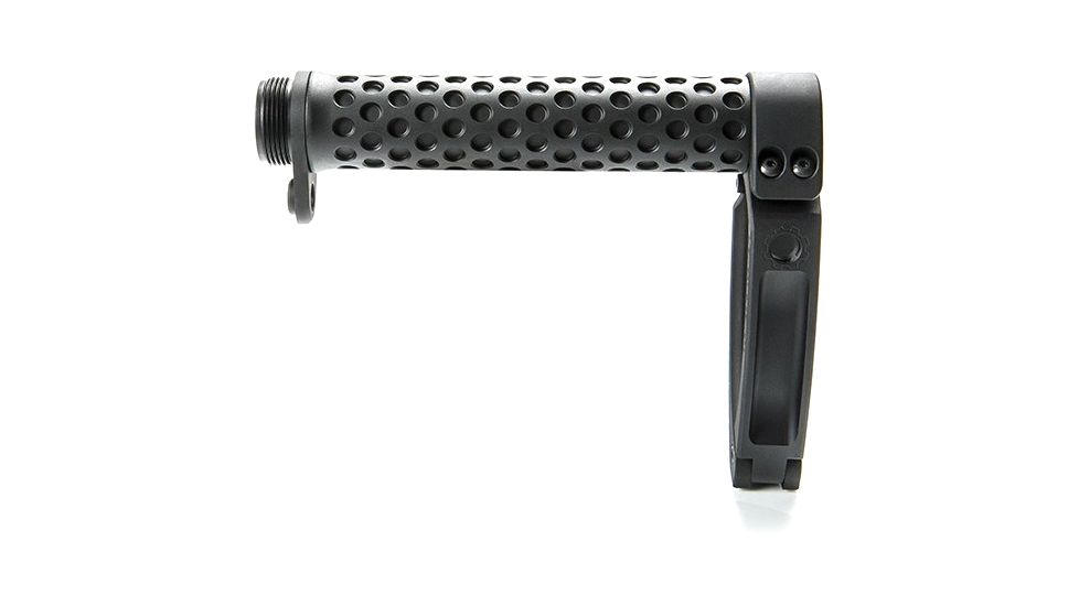 EDEMO Battle Arms Development SABERTUBE Buffer Tube, Gear Head Works Tailhook MOD 1 Pistol Brace, QD End Plate, Black, SABERTUBE-QD-P-B-CM-TH1, EDEMO1