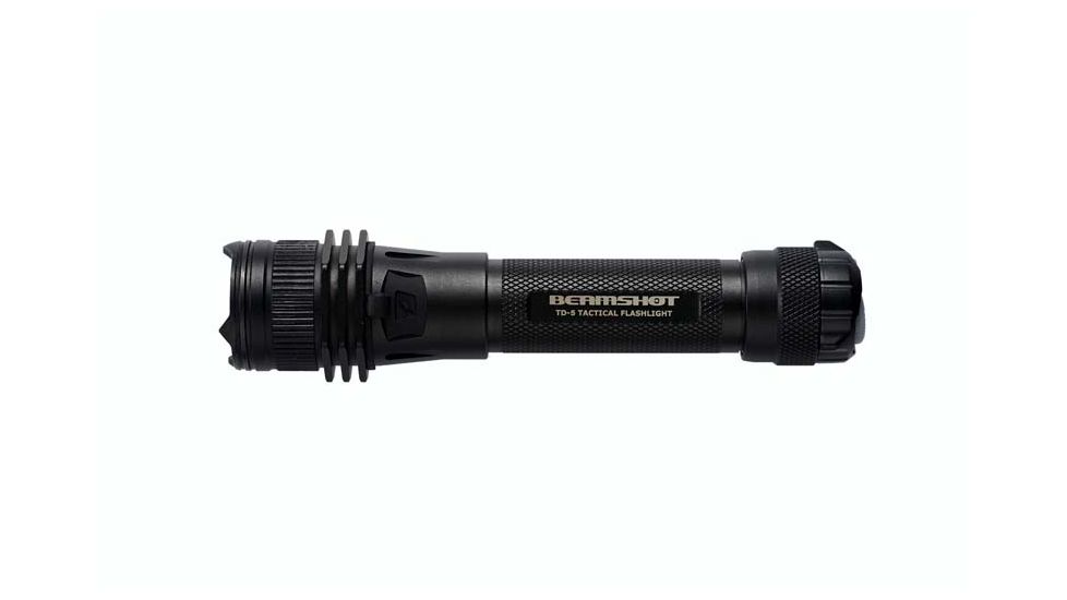 Beamshot Rechargeable Tac Flashlight, Black, TD5X