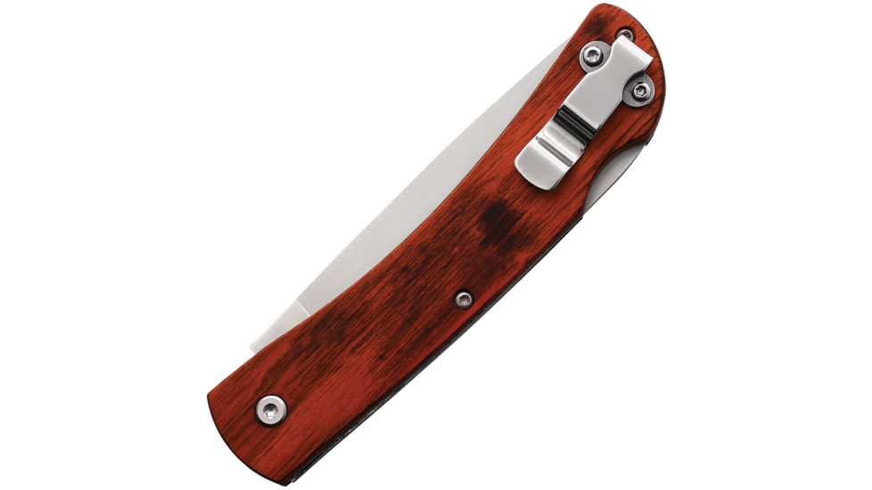 Bear &amp; Son Cutlery Rosewood Folding Knife, 4.5in Closed, 3.5in Satin Stainless Steel Blade, Rosewood Handle, 238LR