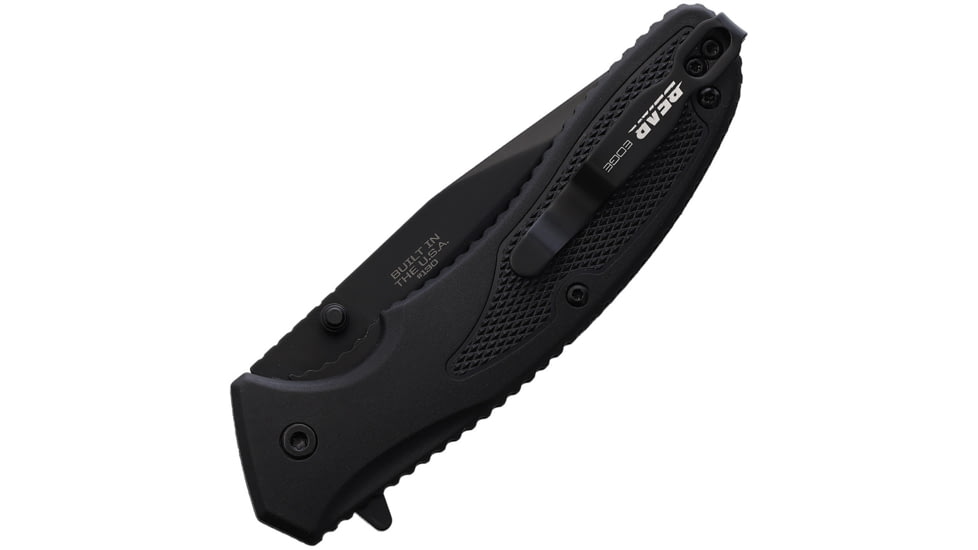 Bear &amp; Son Cutlery Sideliner Zytel Folding Knife, 4.5in Closed, 3.5in Black Finish Stainless Steel Blade, Black Zytel Handle, 61130