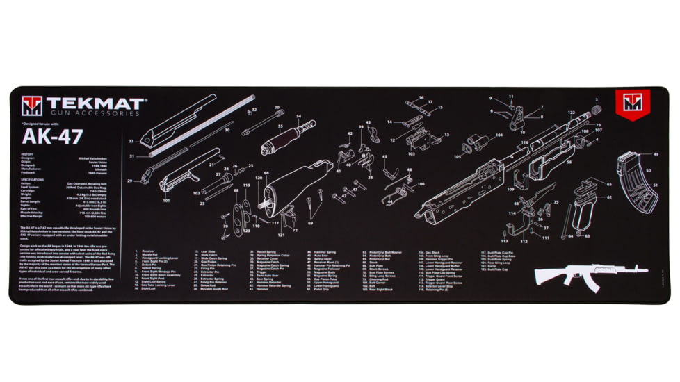 BECK TEK, LLC TEKMAT TEKR44AK47 AK-47 Ultra Premium Cleaning Mat Parts Diagram