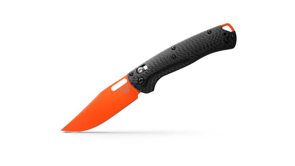 Benchmade 15535OR-01 Taggedout Folding Knives, 3.5 in, CPM-MagnaCut Steel, Hunting, Black Handle, 15535OR-01