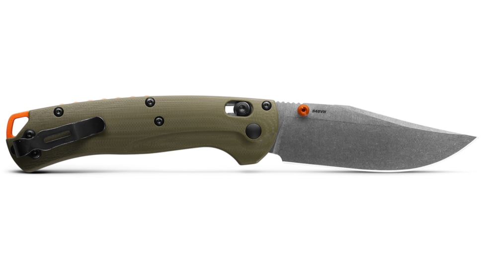Benchmade 15536 Taggedout Folding Knives, 3.5 in, CPM-S45VN Steel, Hunting, OD Green Handle, 15536