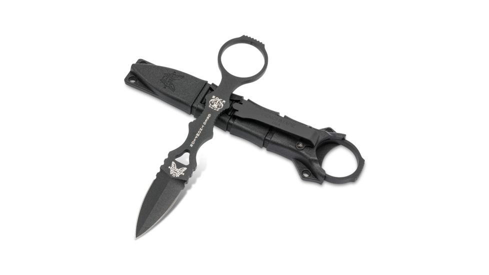 Benchmade 173 Mini SOCP Fixed Blade Knife,  6.25 in, 440C Steel, Black 173BK