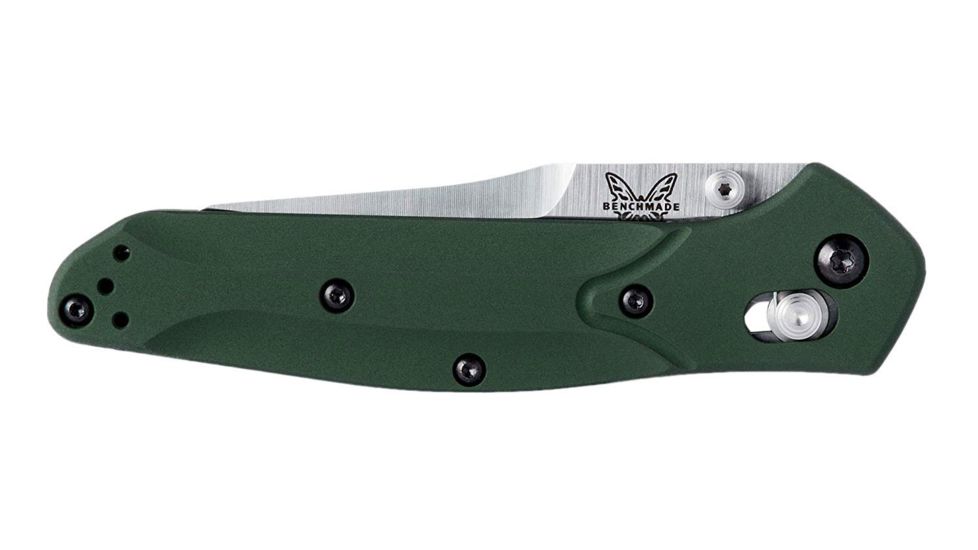 Benchmade 940 Blue Class Folding Knife, Plain Edge, Satin Blade 940