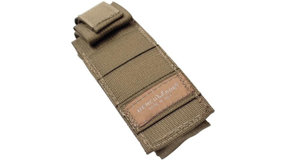 Benchmade Adamas Manual Folding Knife, Plain Edge, BK Blade, Sand Handle, Sand Pouch 275BKSN