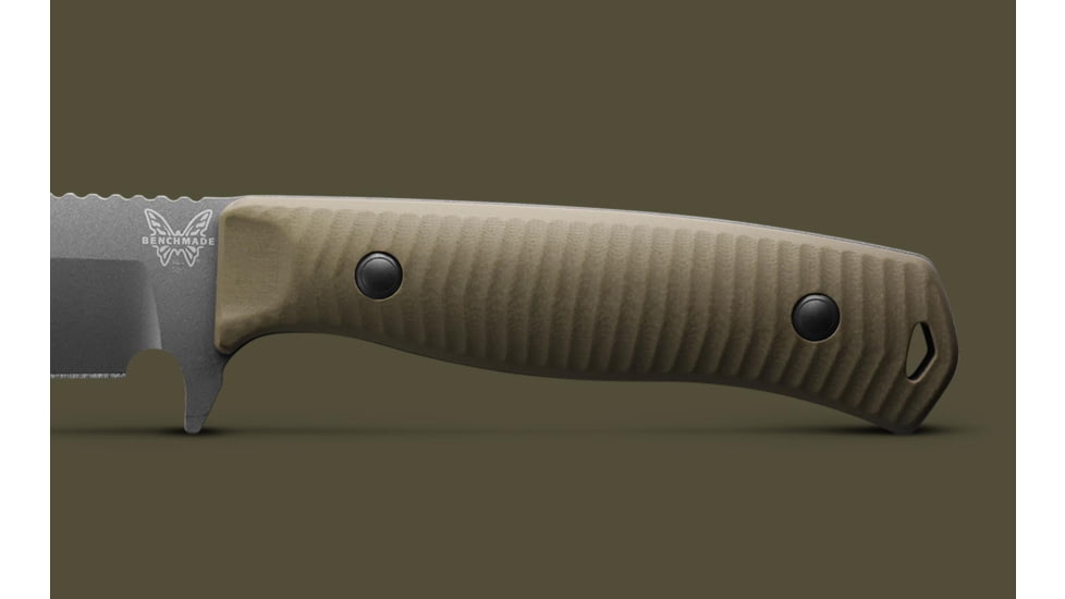 Benchmade Anonimus Fixed Blade Knife, 5in, CPM-Cru-Wear Tool Steel, Drop Point Blade, G10, OD Green Handle, 539GY
