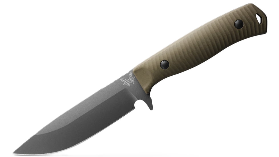Benchmade Anonimus Fixed Blade Knife, 5in, CPM-Cru-Wear Tool Steel, Drop Point Blade, G10, OD Green Handle, 539GY