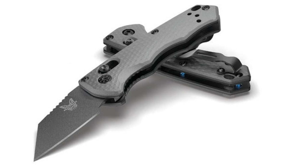 Benchmade Auto Immunity 2.5in Automatic Folding Knife, Wharncliffe Blade, Charcoal Grey Handle, 2900BK