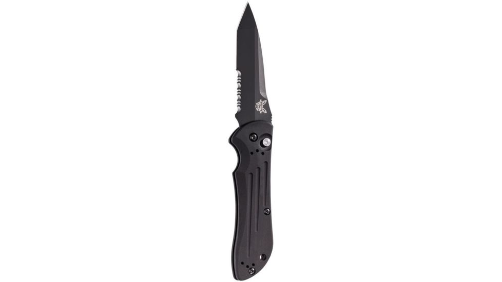 Benchmade Auto Stryker Knife w/ Combo Edge &amp; BK Coated Blade 9101SBK