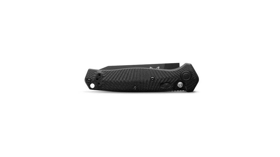 Benchmade Autocrat Automatic Folding Knife, 3.3in, Coated, Reverse Tanto, G10 Black Handle, 8551BK