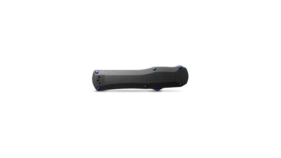 Benchmade Autocrat Automatic Folding Knife, 3.71in, Double Edge Blade, Black Handle, 3400BK