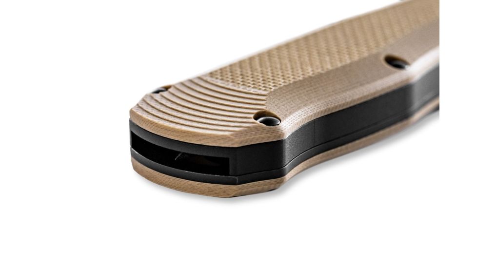 Benchmade Autocrat Automatic Folding Knife, 3.71in, Double Edge Blade, Coyote Brown Handle, 3400BK-2