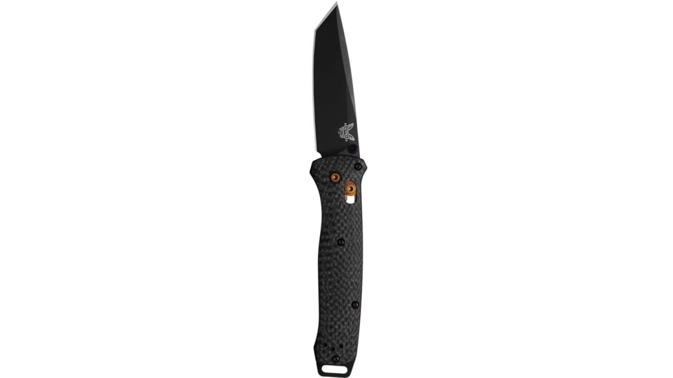 Benchmade Bailout Folding Knife, 3.38in, CPM-S90V Stainless Steel, Tanto, Carbon Fiber, Black, 537BK-10