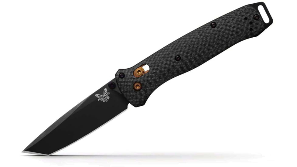 Benchmade Bailout Folding Knife, 3.38in, CPM-S90V Stainless Steel, Tanto, Carbon Fiber, Black, 537BK-10