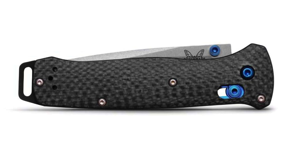 Benchmade Bailout Folding Knife, 3.38in, M390 Stainless Steel, Tanto, Carbon Fiber, Carbon Fiber, 537-09