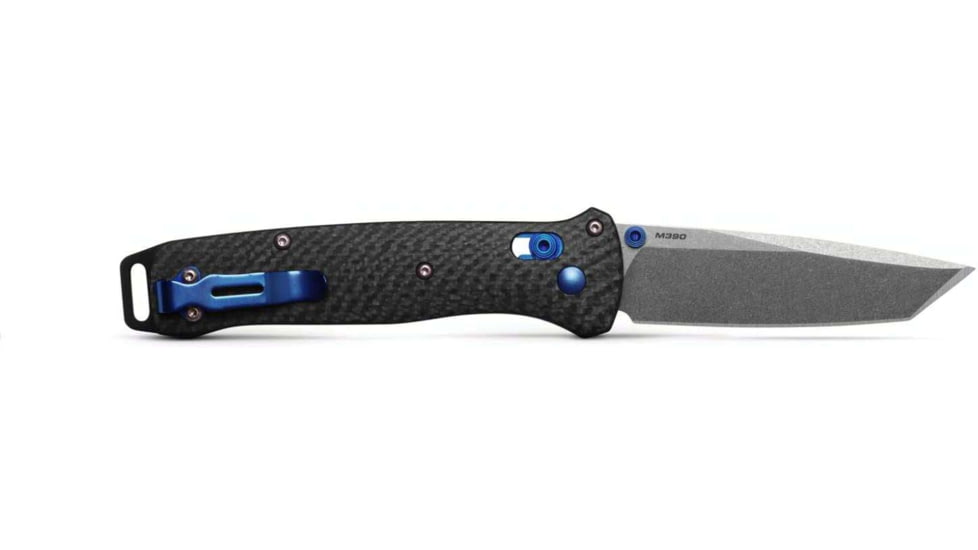 Benchmade Bailout Folding Knife, 3.38in, M390 Stainless Steel, Tanto, Carbon Fiber, Carbon Fiber, 537-09