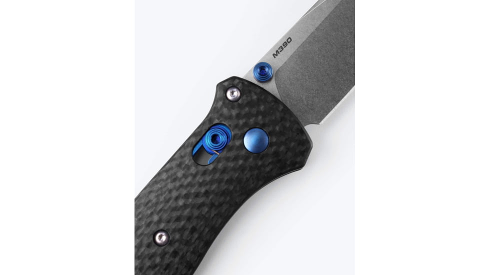 Benchmade Bailout Folding Knife, 3.38in, M390 Stainless Steel, Tanto, Carbon Fiber, Carbon Fiber, 537-09