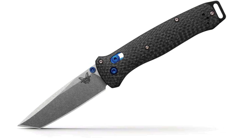 Benchmade Bailout Folding Knife, 3.38in, M390 Stainless Steel, Tanto, Carbon Fiber, Carbon Fiber, 537-09