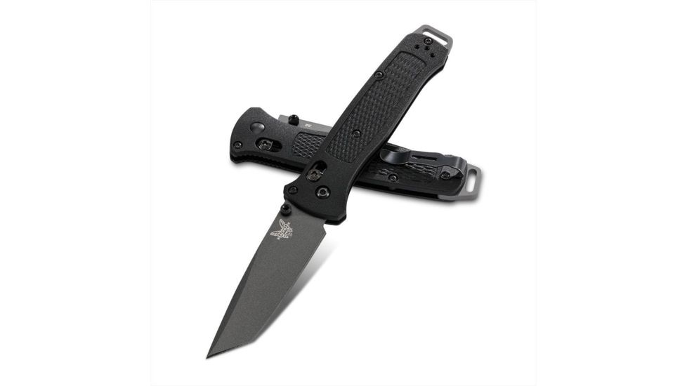 Benchmade Bailout Folding Knife, 3.38in, CPM-3V Non Serrated Tanto Blade, Gray/Black, 537GY