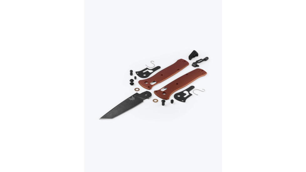 Benchmade Bailout Folding Knife, 3.38in, Plain, CPM-Magnacut Stainless Steel, Tanto, 6061-T6 Aluminum, Burnt Copper, 537BK-07