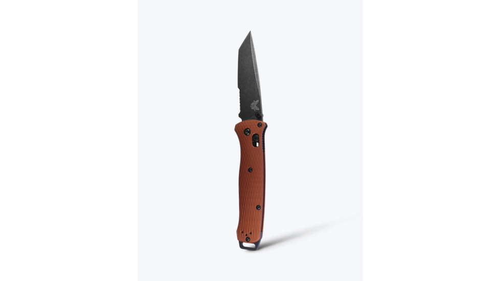 Benchmade Bailout Folding Knife, 3.38in, Serrated, CPM-Magnacut Stainless Steel, Tanto, 6061-T6 Aluminum, Burnt Copper, 537SBK-07