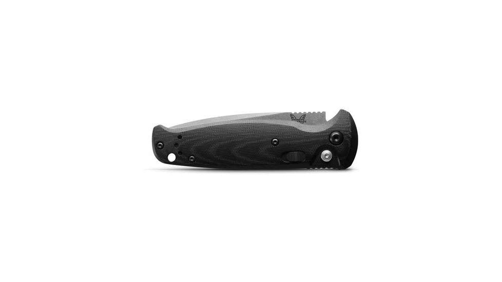 Benchmade CLA Auto Automatic Folding Knife, 3.4in, Drop-Point Blade, Black Handle, Satin Blade, 4300