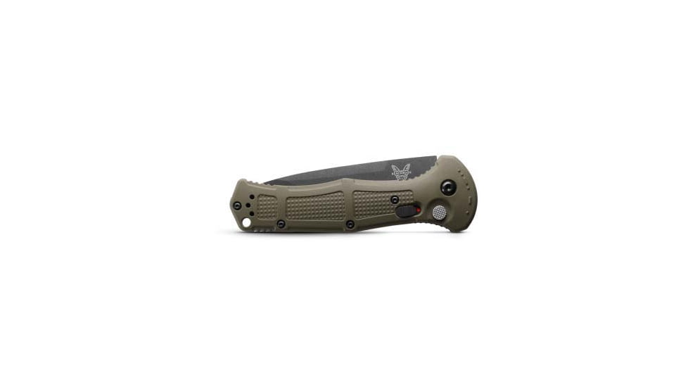 Benchmade Claymore Automatic Folding Knife, 3.6in, CPM-D2, Tanto, Grivory Ranger Green, 9071SBK-1