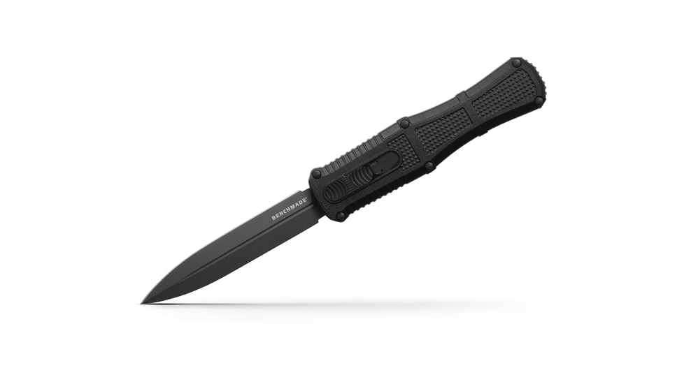 Benchmade Claymore OTF Dagger Automatic Folding Knife, 3.89in, CPM-D2 Steel, Dagger Blade, Grivory Black,  3370GY