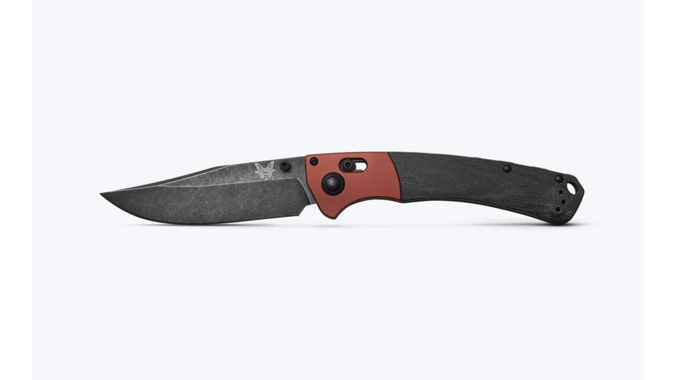 Benchmade Crooked River Folding Knife, 4 in, CPM MagnaCut Stainless Steel, Clip Point, 6061-T6 Aluminum, Burnt Copper/ Black, 15080BK-04