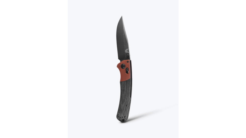 Benchmade Crooked River Folding Knife, 4 in, CPM MagnaCut Stainless Steel, Clip Point, 6061-T6 Aluminum, Burnt Copper/ Black, 15080BK-04