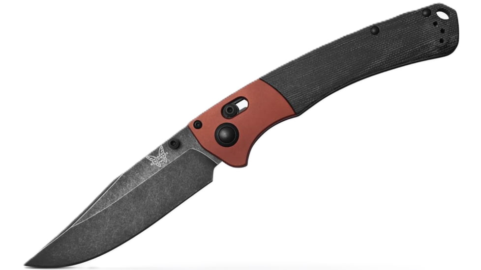 Benchmade Crooked River Folding Knife, 4 in, CPM MagnaCut Stainless Steel, Clip Point, 6061-T6 Aluminum, Burnt Copper/ Black, 15080BK-04