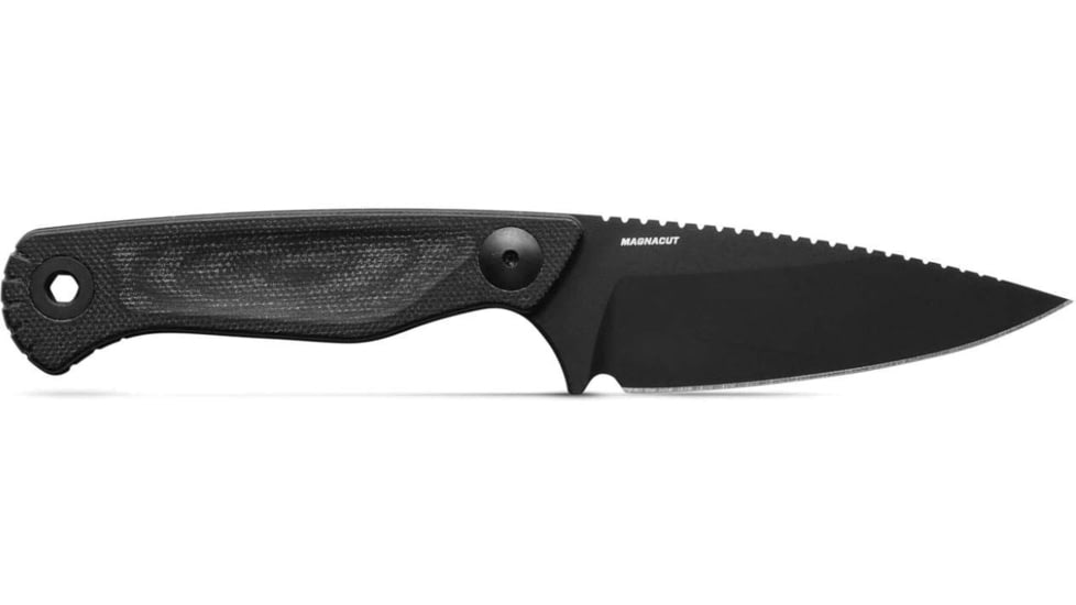 Benchmade Dacian Fixed Blade Knife, 3.54in, CPM-Magnacut Stainless Steel, Spear-Point, Micarta, Black Canvas, Black Sheath, 203BK-02