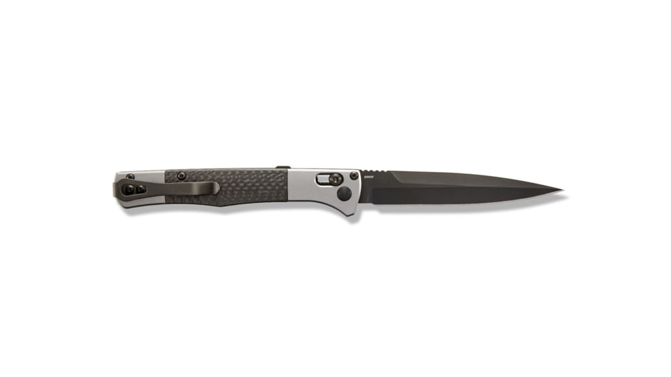 Benchmade Fact Auto Axis Automatic Folding Knife, 3.95in CPM-S90V Super Premium Stainless Steel Spear Point Blade, 6061-T6 Aircraft Aluminum Handle, 4170BK